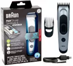 Plaukų kirpimo ma&scaron;inėlė Braun HC5090, atspari vandeniui, belaidė, 17 nustatymų