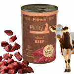 &Scaron;unų konservai Fitmin su jautiena, 400 g