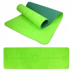 Jogos kilimėlis LIFEFIT RELAX DUO, 183x58x0,6 cm, žalias