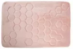 Vonios kilimėlis HONEY &scaron;viesiai rožinis 60x90 cm Duschy 70-090