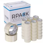Pakavimo akrilinė juosta RPACK, skaidri, 48 mm x 45 m, 36 vnt.