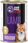&Scaron;lapias kačių maistas JOHN DOG, ėriena, 400 g