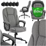 Biuro kėdė PHONIX, ergonomi&scaron;ka, pasukama, pilka