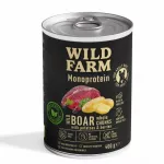 &Scaron;unų maistas WILD FARM Monoprotein, &scaron;erniena, hipoalerginis, 400 g