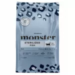 Sterilizuotų kačių sausas pa&scaron;aras su žuvimi Monster, 2 kg