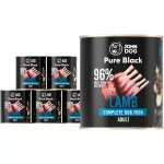 &Scaron;unų ėdalas John Dog Pure Black su ėriena, 6 x 800 g