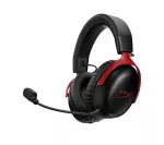 Belaidės ausinės HyperX Cloud III S, juodos ir raudonos