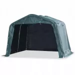 Gyvulių pavėsinė, PVC, 3,3 x 3,2 x 2,56 m, tamsiai žalia