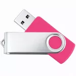 USB atmintinė TWISTER 128GB, rožinė, USB 2.0