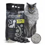 Katinų kraikas CATBRAVO su aktyviąja anglimi, bentonitinis, 5 l