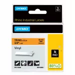 Etiketės juosta DYMO 18436, 19 mm x 5,5 m, oranžinė su juodu tekstu, vinilinė