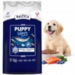 Sausas ėdalas &scaron;unų jaunikliams Baltica Puppy Salmon, 9 kg, be grūdų, la&scaron;i&scaron;a, hipoalerginis, M/L veislėms