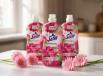 Skalbinių skalavimo skystis Sofin Floral Passion, 1,4 l, 70 skalbimų, vegani&scaron;kas, 3 vnt. rinkinys