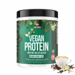 Vegetari&scaron;kas baltyminis kokteilis FireSnake VEGAN PROTEIN 600g, cappuccino vanilės
