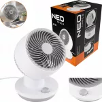 Stalo ventiliatorius NEO TOOLS 90-016, baltas, 45 W, 3 greičiai