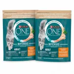 Sausas kačių maistas PURINA ONE ADULT su vi&scaron;tiena ir pilno grūdo kruopomis, 2 &times; 1,4 kg