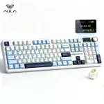 Mechaninė klaviatūra AULA F108 PRO, 104 klavi&scaron;ai, TFT ekranas, RGB ap&scaron;vietimas, Hot Swap