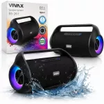 Belaidis garsiakalbis VIVAX BS-261, 60W, TWS, LED, IPX5, radijas, USB, AUX