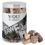 Džiovinti užkandžiai &scaron;unims Wolf of Wilderness RAW 5, 150 g
