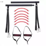 Treniruočių gumų rinkinys su patogiomis rankenomis, įvairių spalvų