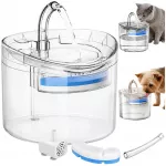 Automatinis vandens fontanas katėms ir &scaron;unims, 1,8 l, su filtru