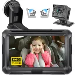 Automobilinis veidrodėlis kūdikiui ZACRO su HD kamera ir naktiniu matymu