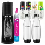 Vandens prisotinimo aparatas Soda Stream TERRA su 2 buteliais, Pepsi Max, Lime, 7UP Free, Mirinda