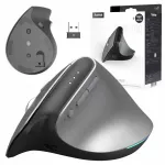 Belaidė ergonomi&scaron;ka vertikali pelė Hama EWM-700 R su USB, Bluetooth ir RGB ap&scaron;vietimu