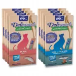 Katėms skirtas Life Cat Deli Snack natūralus žuvies kremas, 6 x 15 g, 8 vnt., MIX