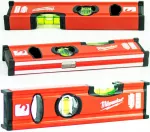 Magnetinis gulsčiukas MILWAUKEE SLIM 20 cm, 2 ampulės, lengvas ir tvirtas