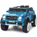 Vaiki&scaron;ka elektromobilis Mercedes Benz Maybach G650-S, mėlynas, LED žibintai