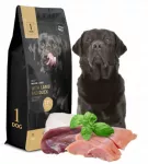 Sausas ėdalas &scaron;unims 1DOG su ėriena ir antiena, vidutinėms ir didelėms veislėms, 12 kg