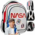 Vaiki&scaron;ka kuprinė NASA, pilka, kelių skyrių