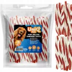 &Scaron;unų skanėstai UniQ Pets Twisted Sandwich su antiena, 500 g