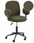 Biuro reguliuojama kėdė, tamsiai žalia boucle