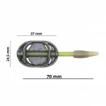 Žūklės &scaron;ėrykla METHOD FEEDER 25 g su keičiamu svoriu