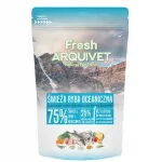 Pusdrėgnas &scaron;unų maistas ARQUIVET FRESH su jūros žuvimi, 100 g (mėginys)