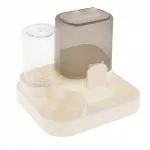 Automatinis 2 in 1 &scaron;ėryklos dubuo katėms ir mažiems gyvūnams, permatomas