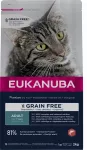 Sausas kačių maistas EUKANUBA be grūdų, su la&scaron;i&scaron;a, suaugusioms katėms, 2 kg