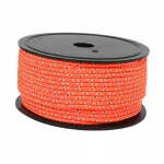 Palapinės virvė, reguliuojama, atspindinti, poliesterinė, oranžinė