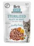&Scaron;lapyas kačių maistas BRIT CARE, sterilizuotoms katėms, triu&scaron;ienos filė padaže, 85 g