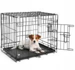 Sulankstomas metalinis &scaron;unų narvas PLAYPEN, 104x70x77 cm, 2 durys, L dydis, I184