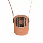Ne&scaron;iojamas rankinis ventiliatorius Halter, tylus, pakabinamas, USB, oranžinis