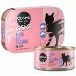 &Scaron;lapias kačių ėdalas COSMA ASIA, tunas ir la&scaron;i&scaron;a, 6 x 170 g