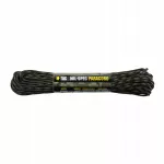 Nailoninis paracord virvė M-Tac 550, juoda, 15 m
