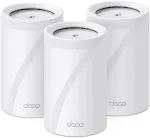 Belaidis tinklo mar&scaron;rutizatorių rinkinys TP-Link Deco BE68 WiFi 7, 3 vnt., BE14000, tri-band, 10G jungtis, USB 3.0