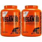 Baltyminiai žirnių ir ryžių izoliato milteliai 2x2000g, EXTRIFIT, 26g BCAA