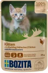 Kačių ėdalas Bozita KITTEN CHICKEN su vi&scaron;tiena padaže, 85 g