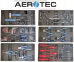 Įrankių rinkinys AEROTEC Hammers Pliers Seger Screwdrivers Allen keys 189e