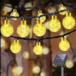 Saulės lempučių girlianda 40 LED, 10 m, IP44, 8 režimai